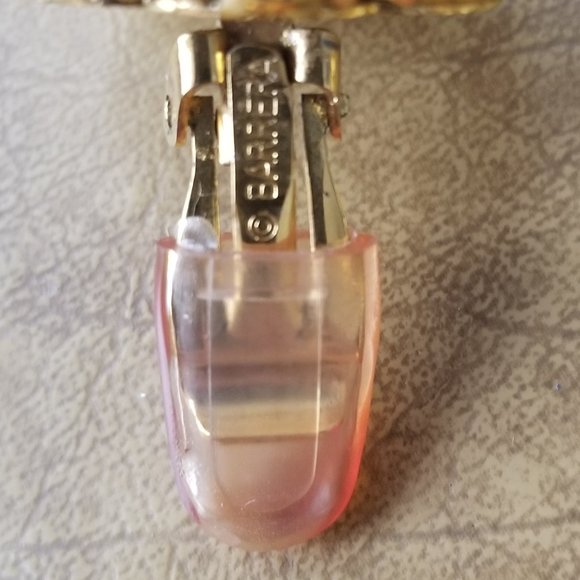 RARE VINTAGE STATEMENT JOSE & MARIA BARRERA PEARL STONE CRYSTAL FLOWER EARRINGS - Picture 2 of 12